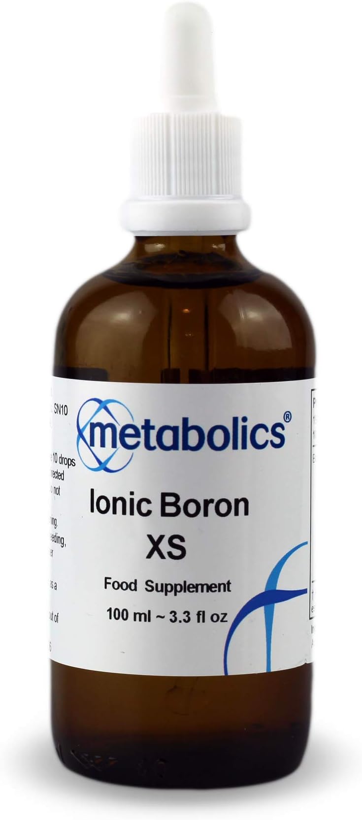 Metabolics Ionic Boron Liquid | Extra Strong | 100ml Bottle | Trace Mineral Liquid