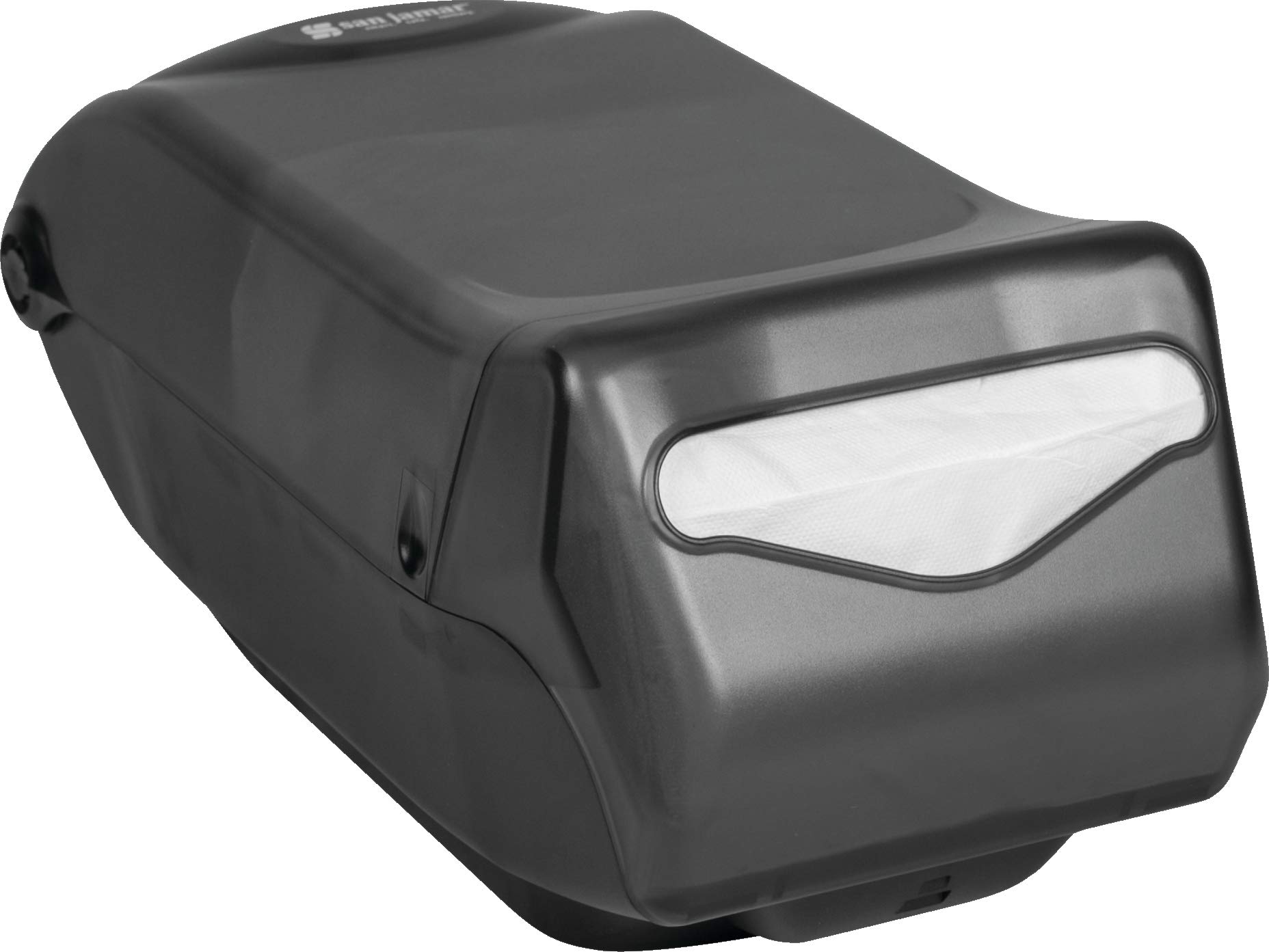 San Jamar H5005 Venue Countertop Fullfold Control Napkin Dispenser, 550 Capacity, 8" Width x 7-1/4" Height x 15-3/4" Depth, Black Pearl