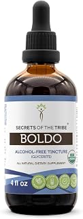 Secrets of the Tribe Boldo USDA Organic | Alcohol-Free Extract, High-Potency Herbal Drops | Made from 100% Certified Organic Boldo (Peumus boldus) Dried Leaf (4 oz)