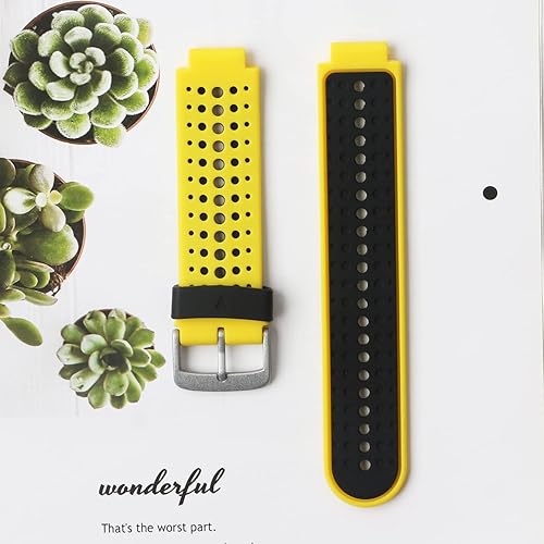 Miniatura 5 de honecumi Correa de repuesto para Garmin Forerunner 235, compatible con Garmin Forerunner 220230235620630735XT, correas para reloj de golf Garmin