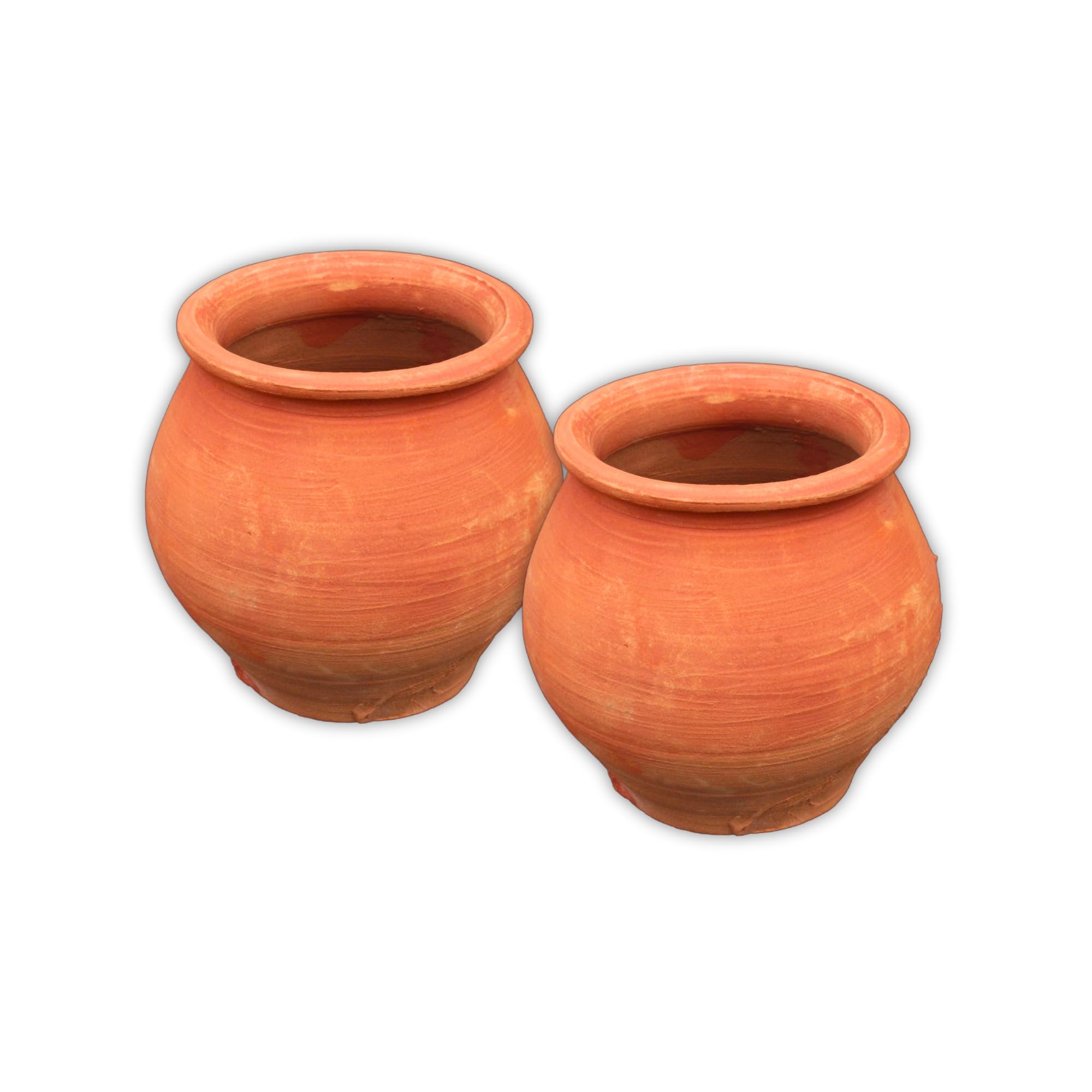 Hari Craft Clay Khullad Cups for Tandoori Chai/Tea - Set of 2 Handcrafted Mitti Khulladh Cups (Approx. 300ml Each) - Rustic Charm and Natural Flavors