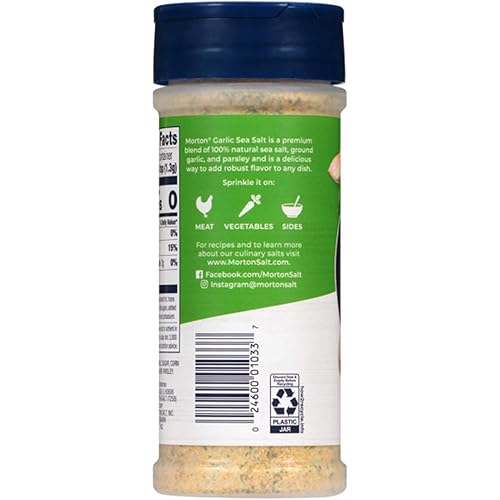 Miniatura 2 de Morton Sal marina de ajo, recipiente de 8.5 onzas (paquete de 12)