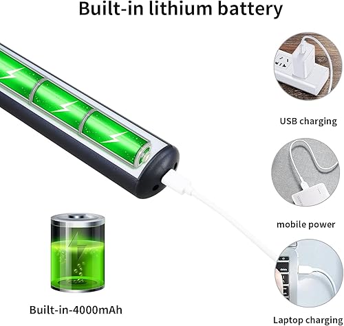 Miniatura 8 de ZOCALOK Luz de imagen funciona con pilas, luces de imagen para pared, luz de imagen inalámbrica con 2 controles remotos, luz de imagen para pinturas
