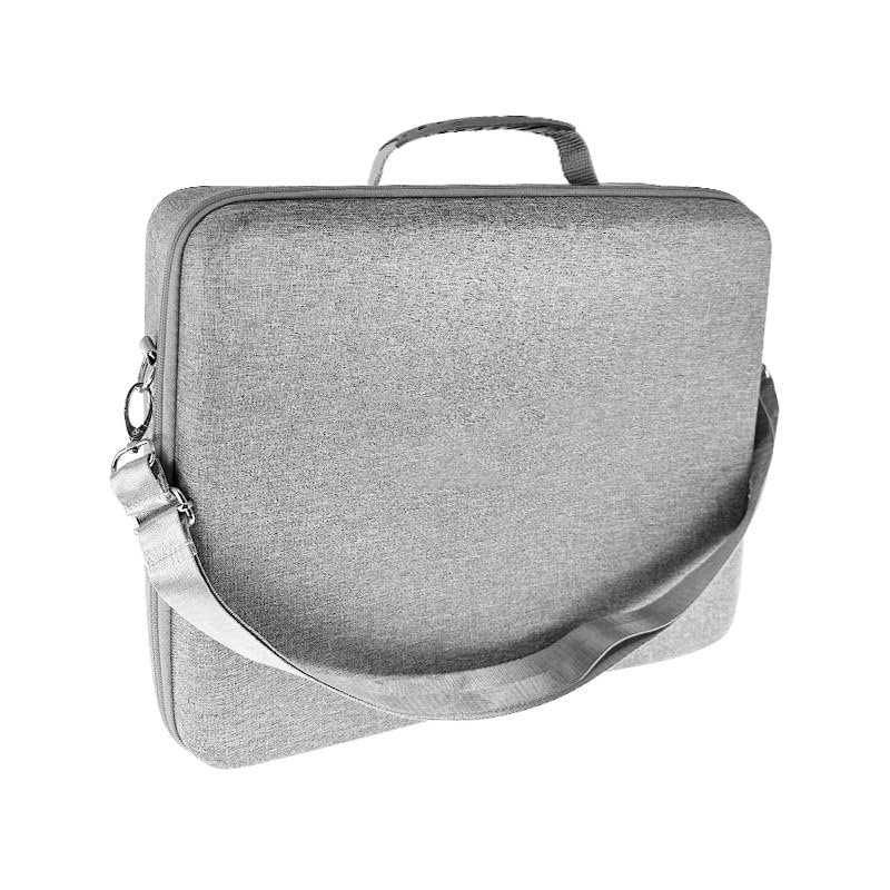 Funda de Transporte Consola de Juegos para PS5 Slim Funda Protectora, Bolsa de Almacenamiento de Viaje Bolso portátil con Consola para PS5 Slim, mandos (Gris)