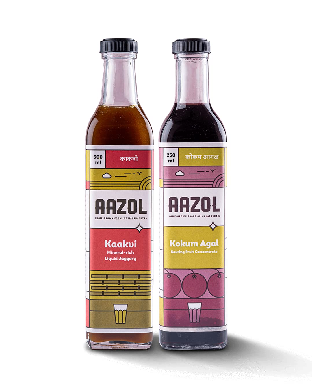 Aazol Kokum Sherbet Combo | Pure Kokum Extract 250ml & Liquid Jaggery 300ml | Healthy Sugar Substitute | Pure & Unadulterated | Rich in Vitamins & Minerals (B0C28CYQ1W) Amazon Price History, Amazon Price Tracker