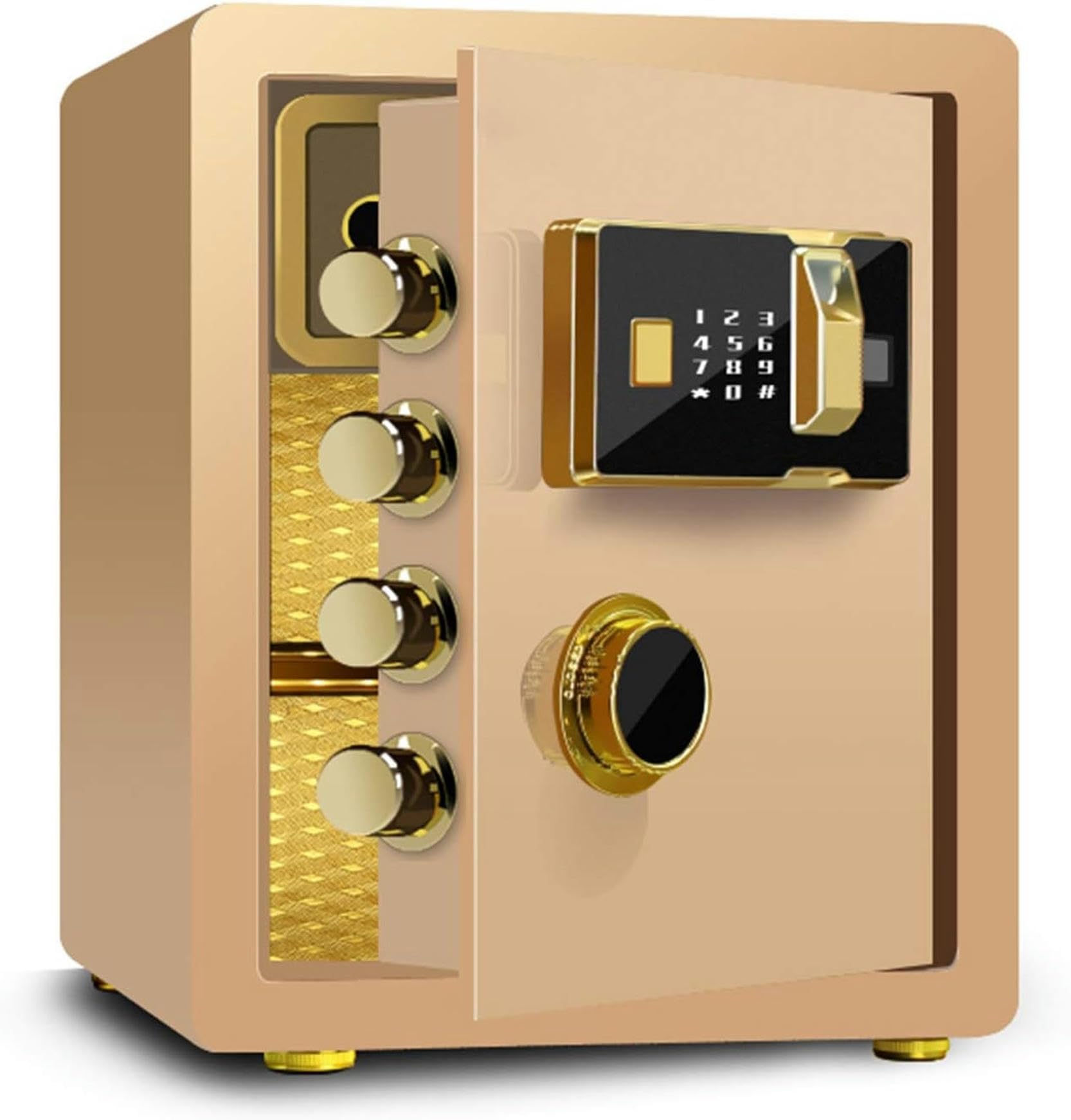 Biometric Fingerprint Security Safe Box Large Electronic Digital Safes Security Safe Cash Box for Home Office Hotel