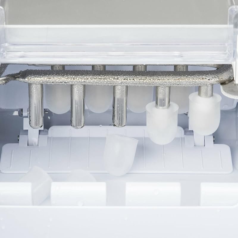 H.Koenig KB14 Jégkockakészítő Gép - 2,1 Literes Kapacitás, Ezüst Rozsdamentes Acél, Jéglapáttal, 120W Teljesítmény