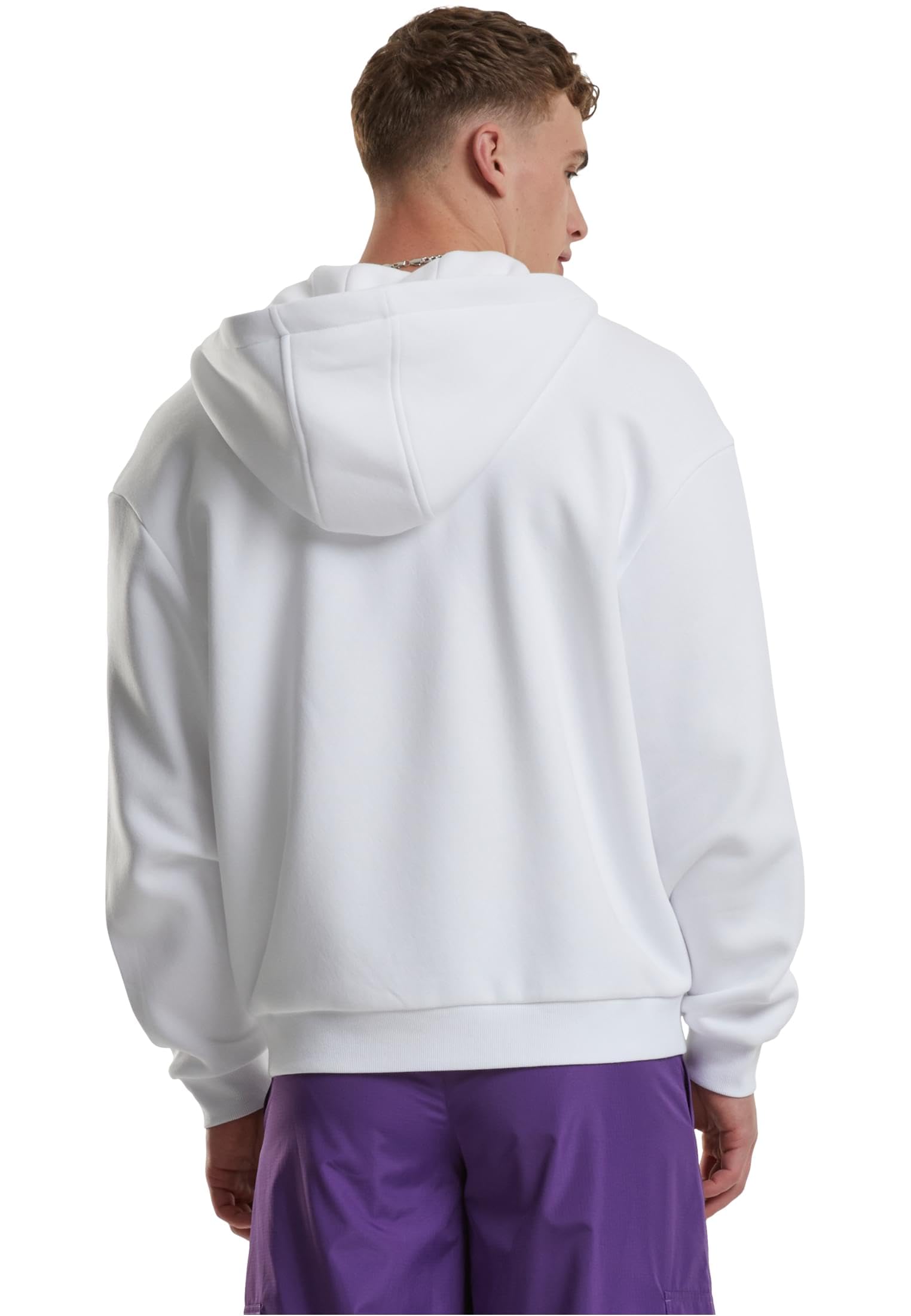 Urban Classics Herren Kapuzenpullover Fluffy Zip Hoody, Flauschiger Kapuzenpullover mit Reißverschluss, Zip Hoodie für Männer, Oversize Fit