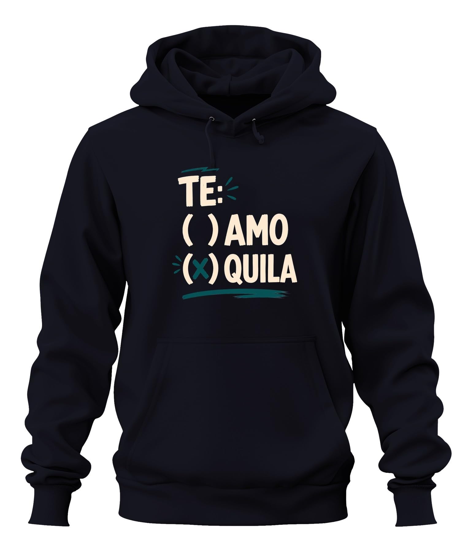 Te Amo Tequila śmieszna bluza z kapturem
