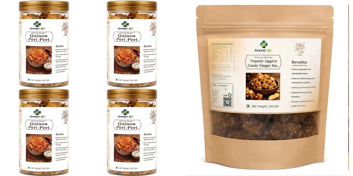 Ragi Cream & Onion Chips | Baked | 150gpack of 4Oats & | Oats | Crispy Flavor | 200g | GreenLife Combo | Total Weight 350g-image-47