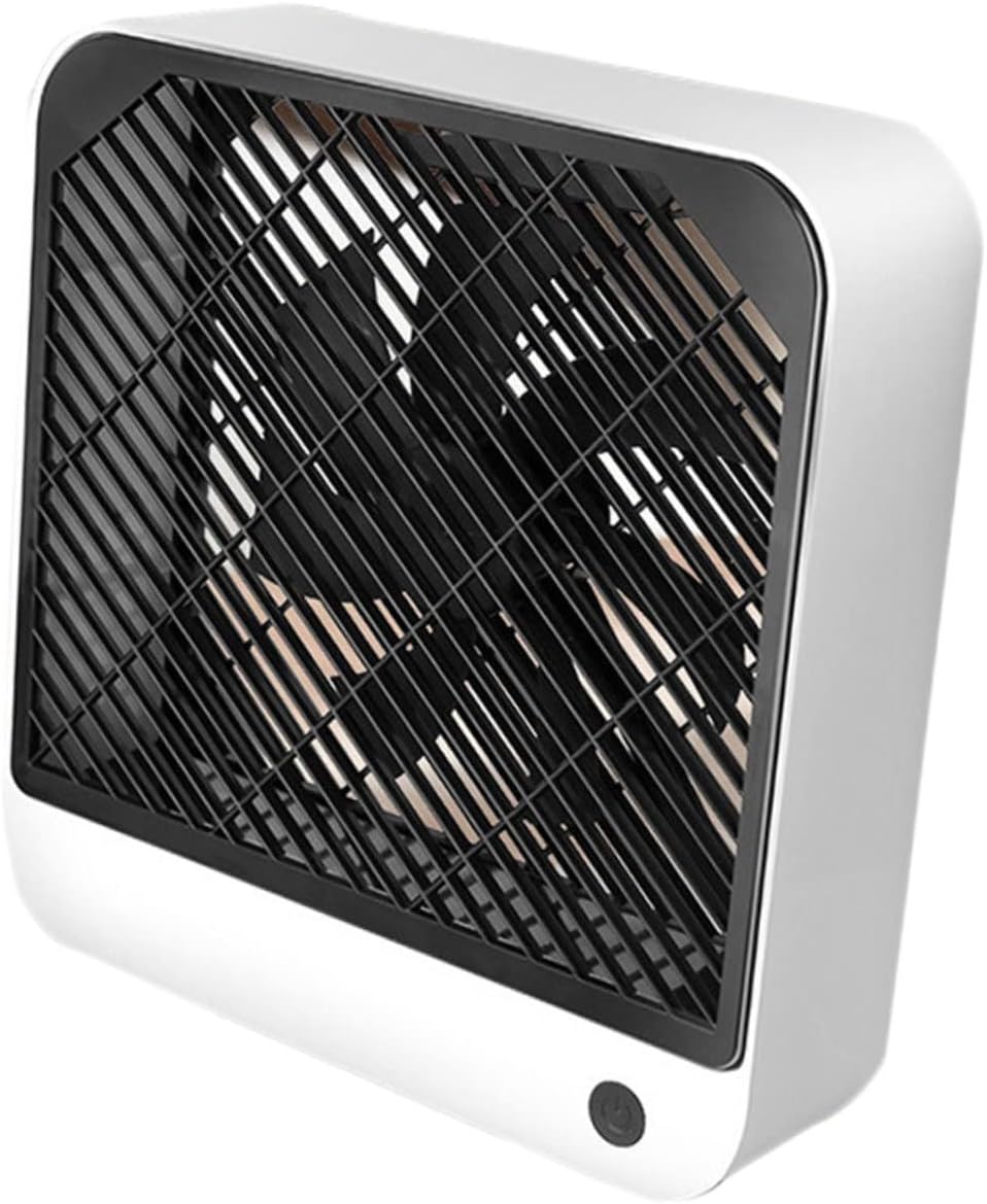 Zerodeko 1pc Usb Rechargeable Mini Desk Fan Quiet Battery Operated Fan for Home Office and Dormitory Use Compact and Portable Personal Cooling Device White
