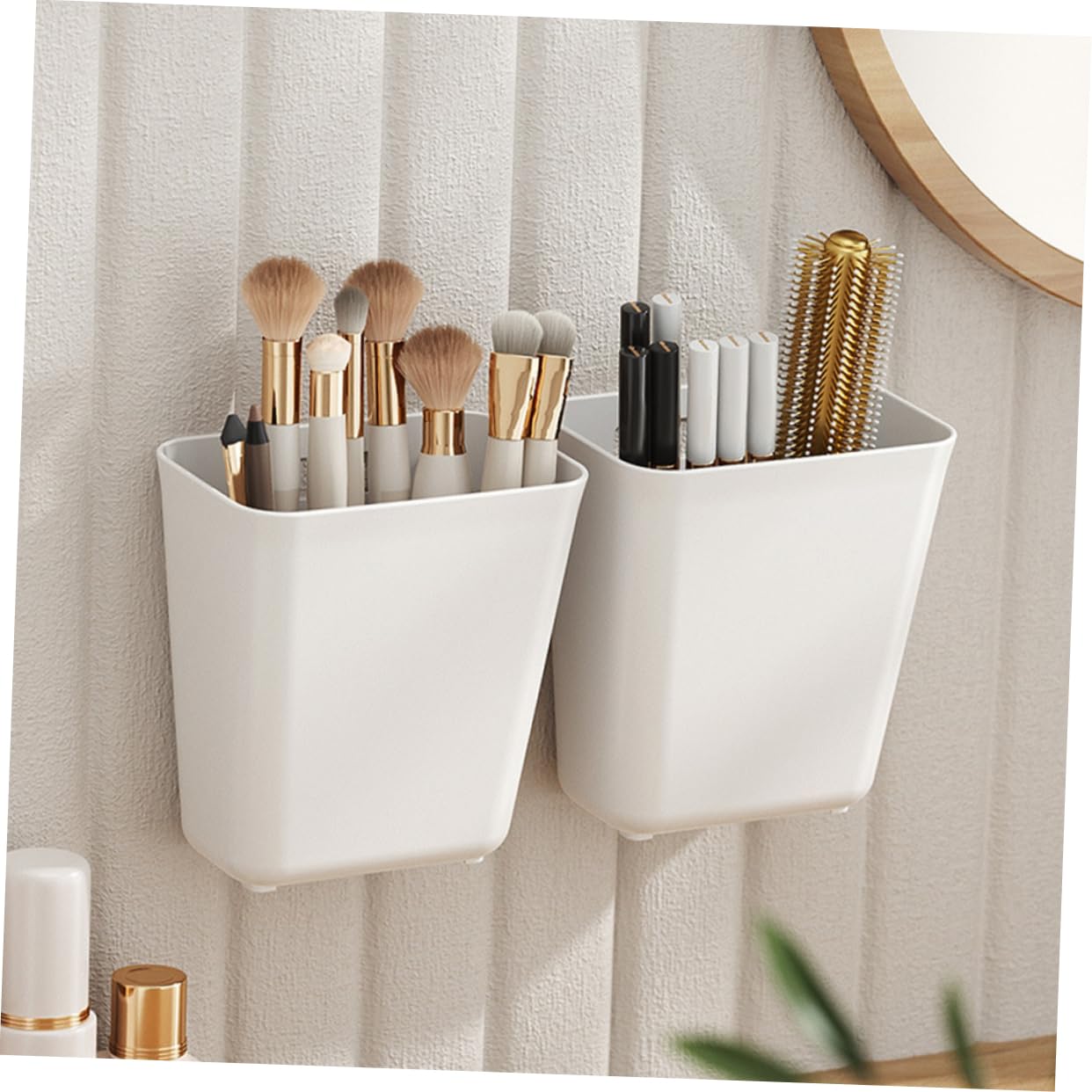 IMIKEYA Soporte Remoto de Pared Blanco Pp 4 Piezas para Hogar