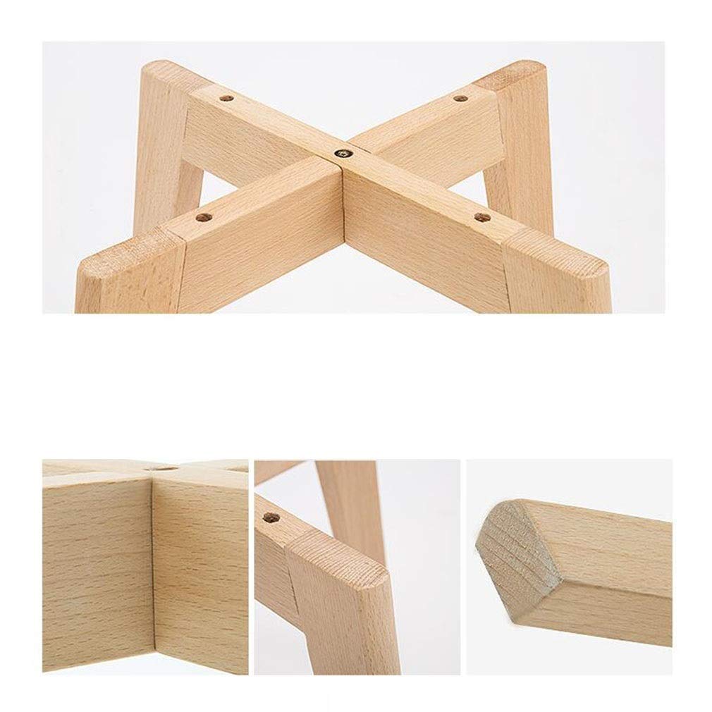 Pack de 2 taburetes nórdicos gzz de madera maciza marrón para zapatos en el hogar
