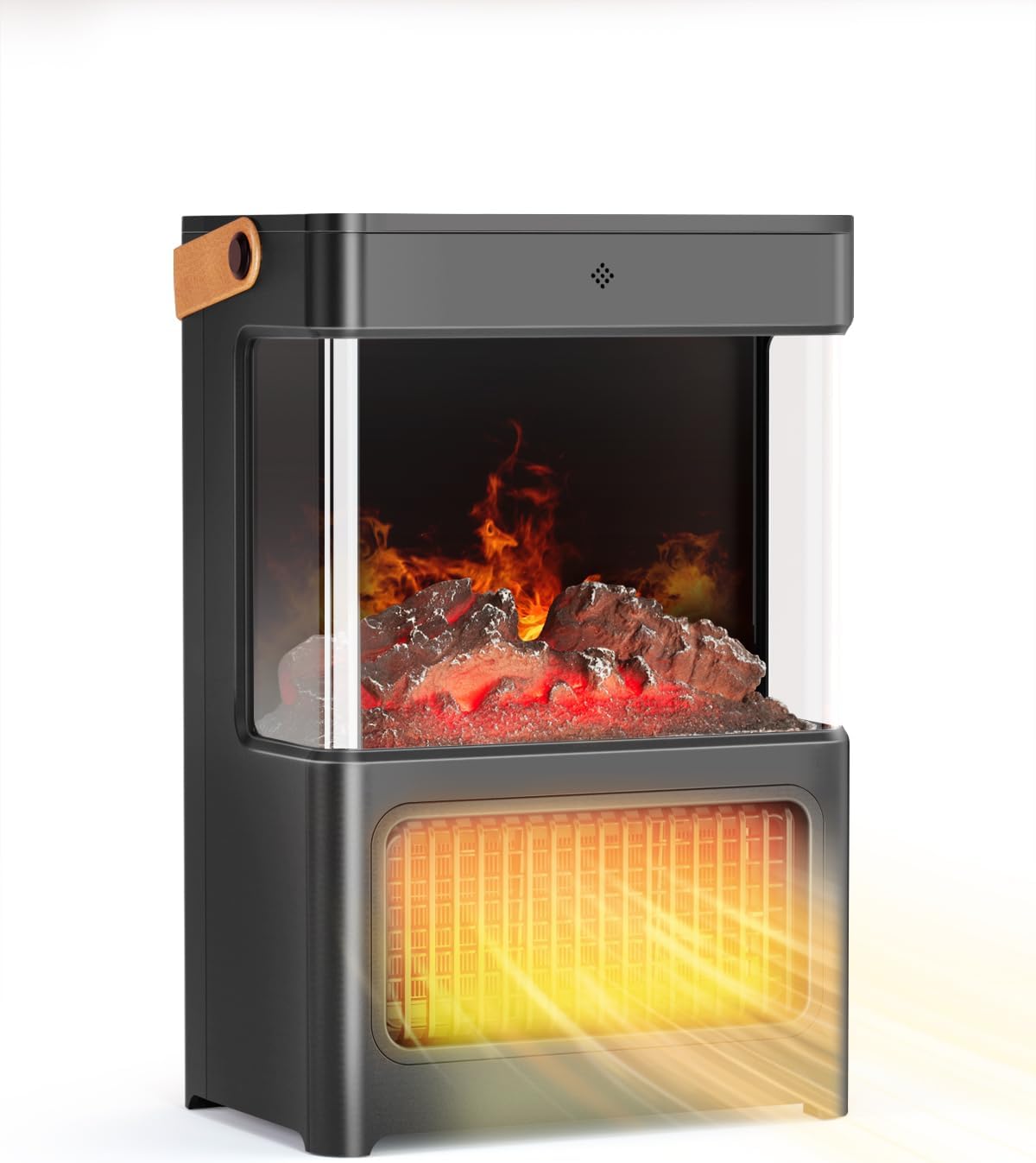 LVARA Electric Heater 2000W Electric Fireplace Flame Effect Space