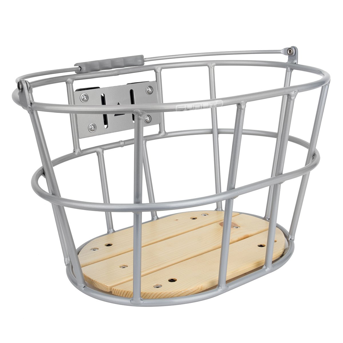 Sunlite Woody QR Basket, 15 x 11 x 9, Silver