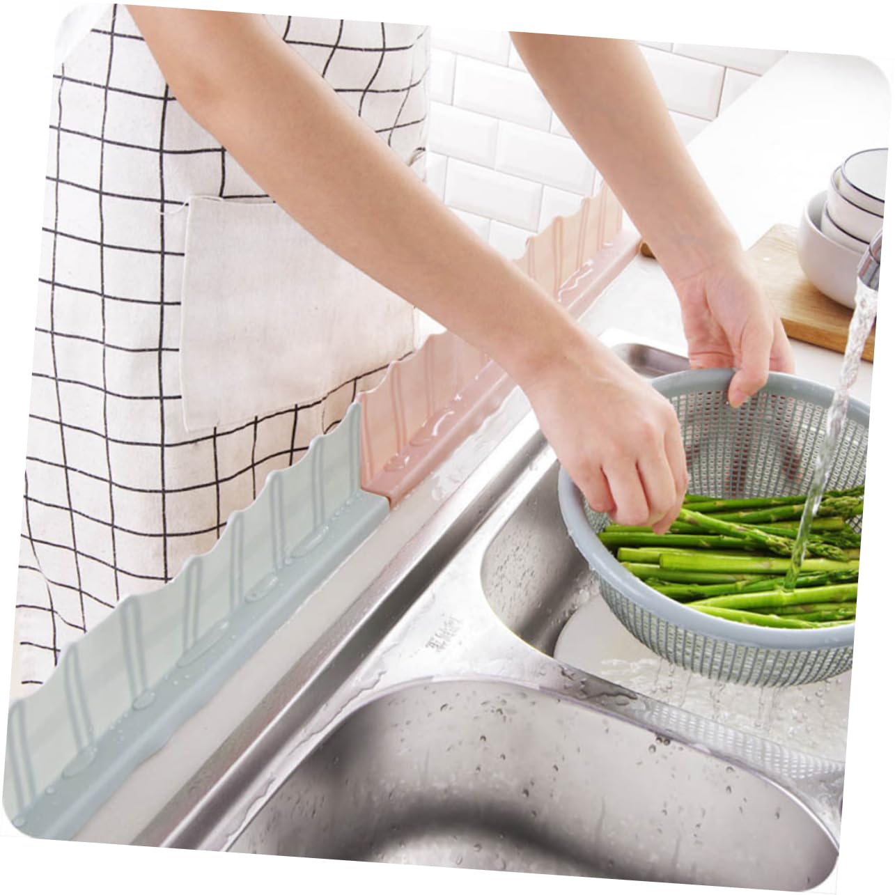 IMIKEYA 3stücke Silikon Spritzschutz Baffle Für Spüle wasserdichte Anti-Splash-lösung Für Küche Und Bad Effektiver Schutz Vor Wasser Und Spritzern Installieren