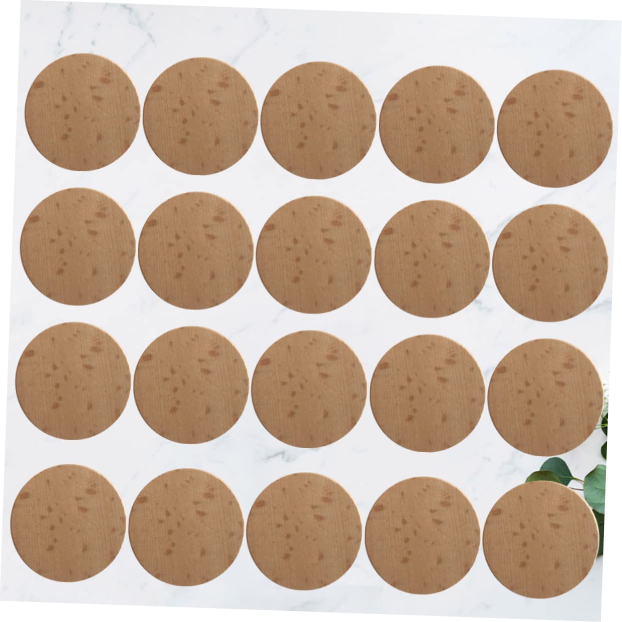 SHINEOFI 120 Stück 3,8cm Runde Holzscheiben ohne Loch zum Bemalen Basteln Gestalten