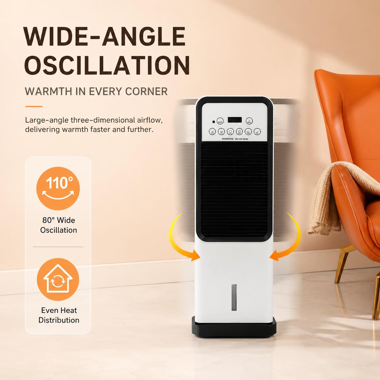 Aire Acondicionado Portátil con Mando Distancia, Ventilador Frío y Calor