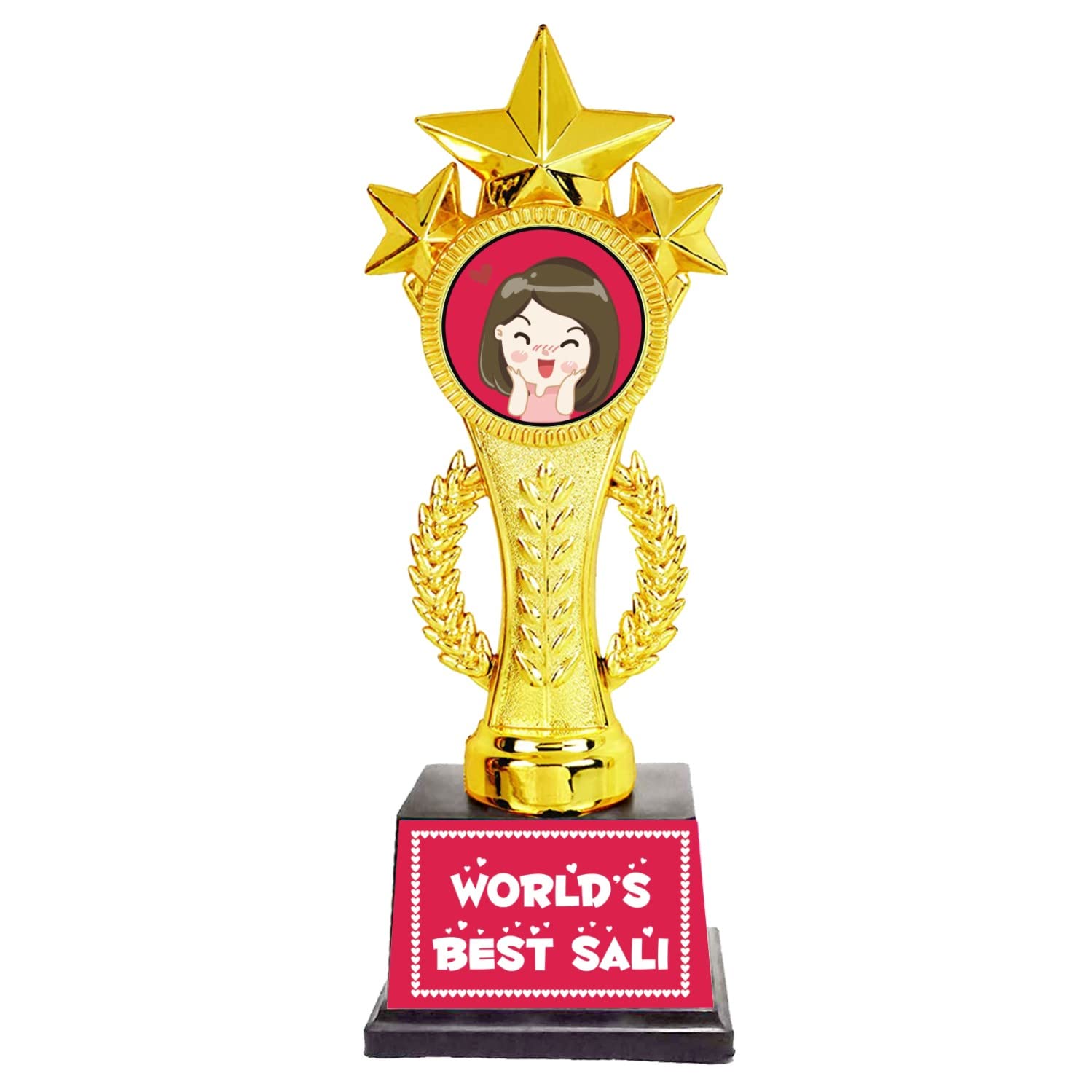 Gifts Bucket Birthday for Sali Sister in Law Worlds Best Sali Star Award Trophy 9.75 x 3.5 x 2.7 inches Bhai dooj Gifts-picture-18