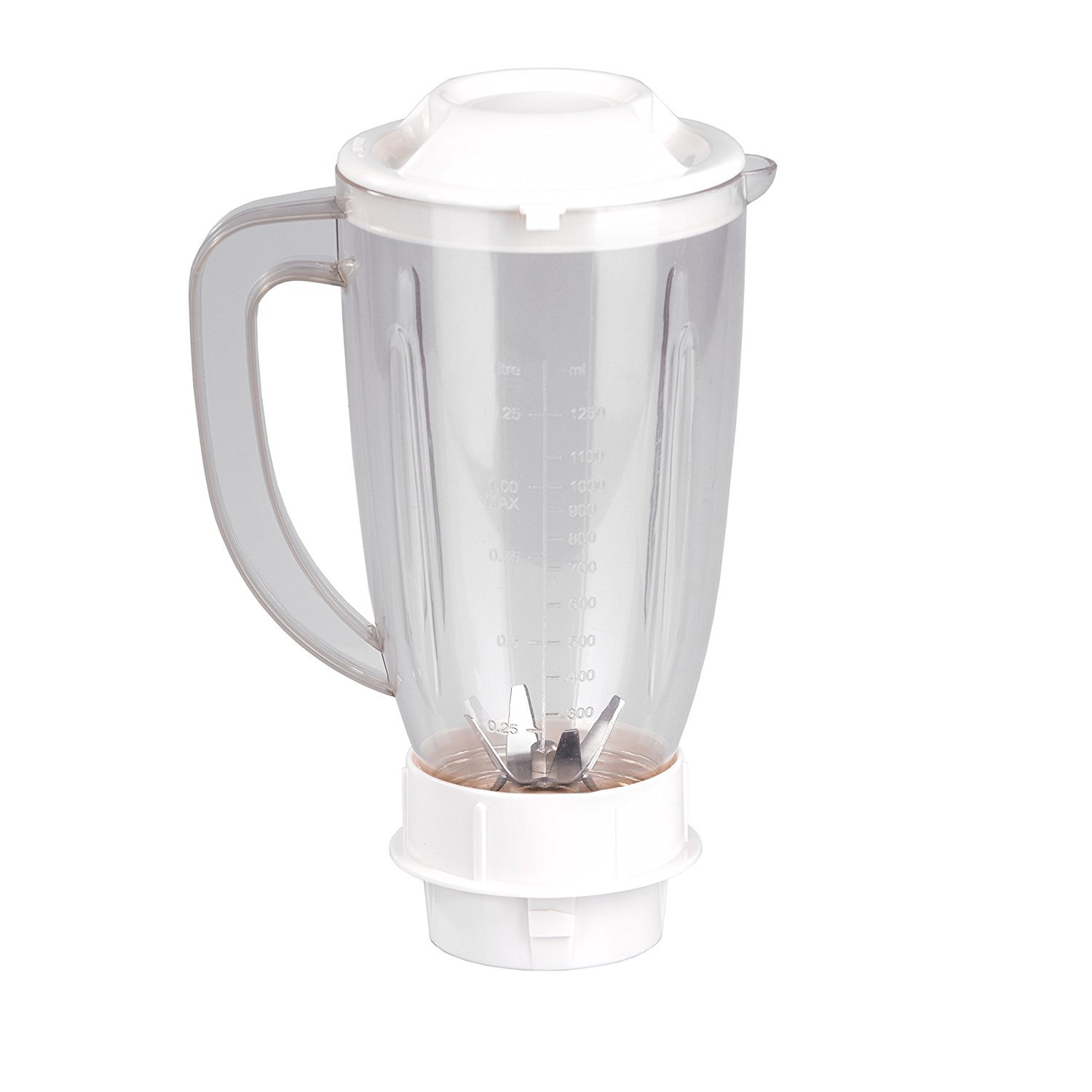 Plastic Vegetable Juicer Jar for Blend and Mix for Juices, Milk Shake, Lassi - 1250 ml (White, Blue) COLOR MAY VARY-image-35