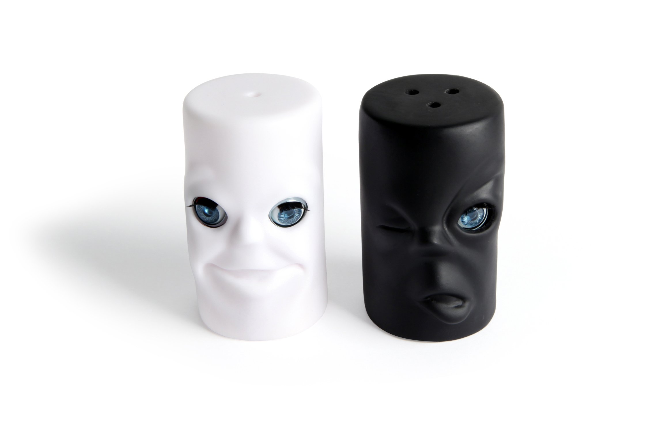 Kikkerland Max and Moritz Blinking Salt and Pepper Shakers