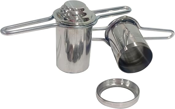 G & D Stainless Steel Kitchen Dough Press Murukku Maker with Chakli Sev Sancha Janthikulu Maker Idiyappam Gathiya Namkeen Maker 6 Different Jalies, Silver, DC00021
