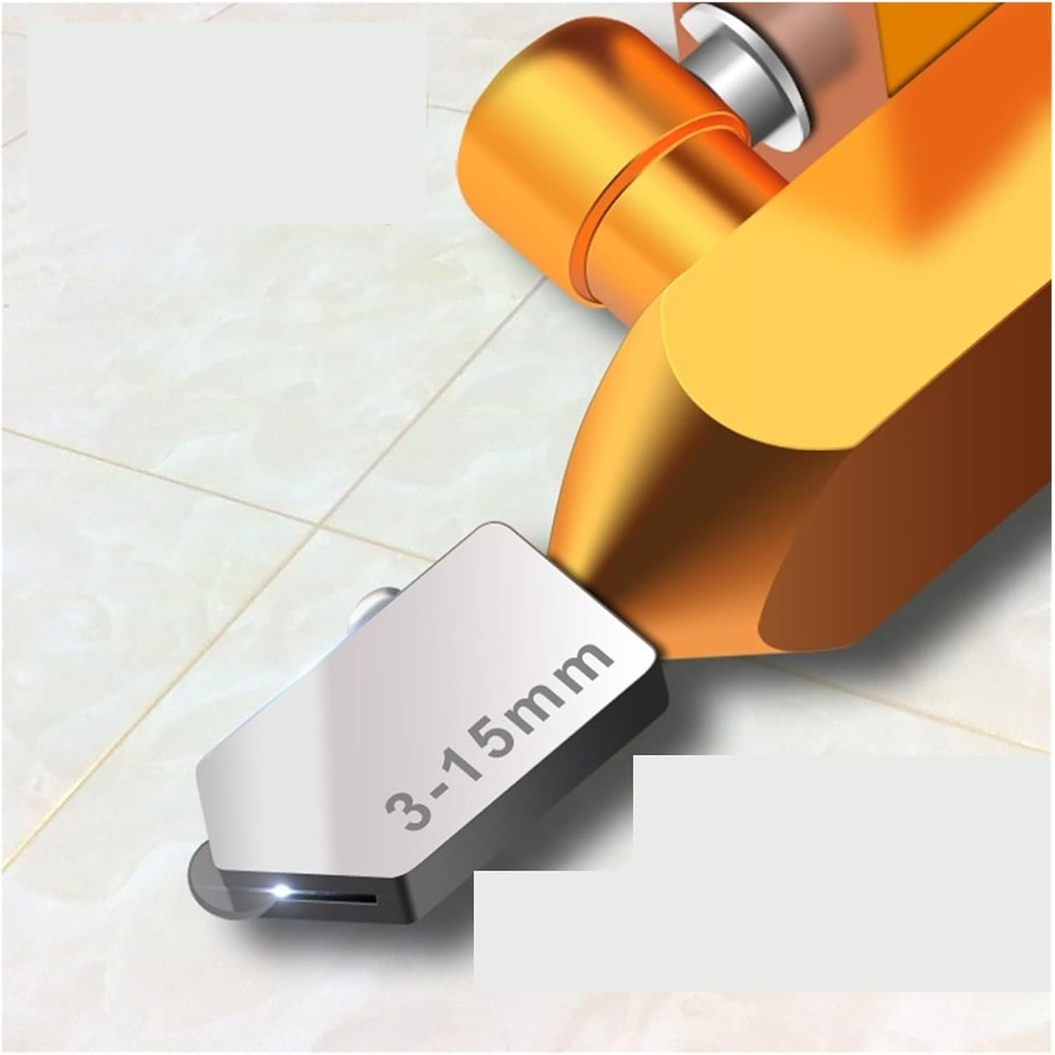 Tile Cutter Hand Tool, 2-in-1 Integrated Glass Cutting Knife, Can Cut Glass/tiles/mirrors, Home Hand Tool,Tiles Opener Splitter(Gold)