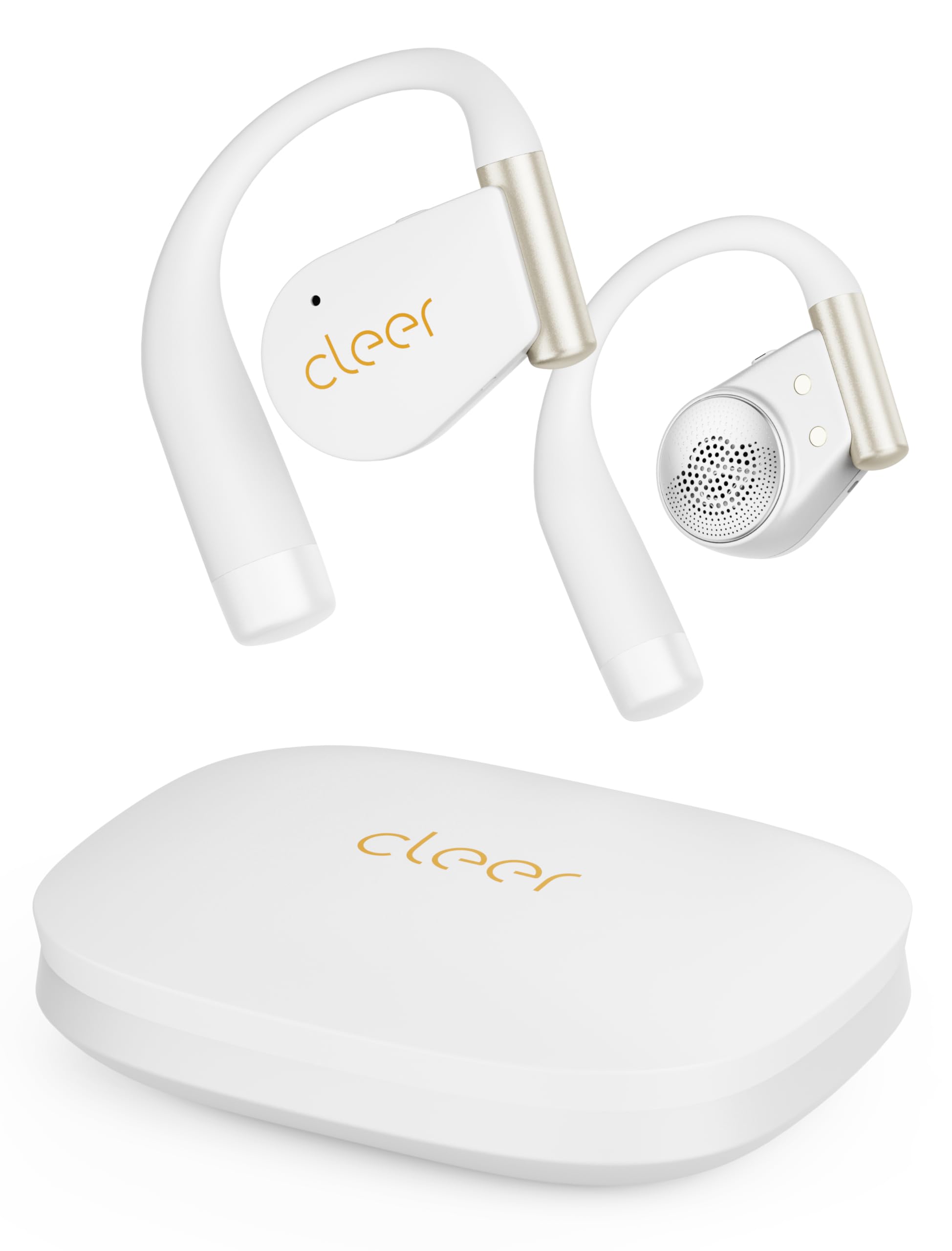 Cleer ARC 4 Plus Open Ear Earbuds,True Wireless Bluetooth Earphones with Dolby Audio and Head Tracking, Earhook Earbuds with 34H Playtime, IPX7