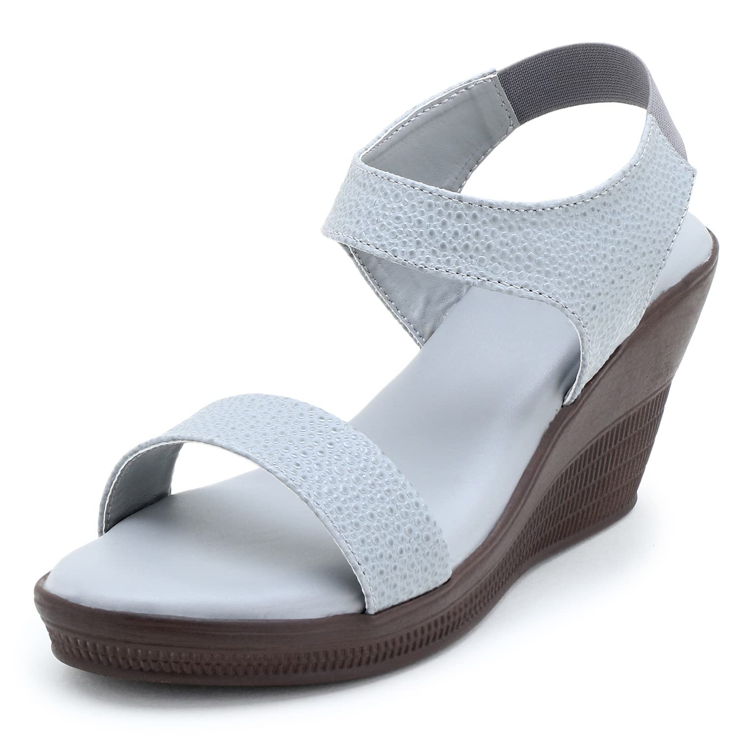 DEEANNE LONDON WOMENS (DN-147) GREY BUBBLE WEDGES HEEL WITH EXTRA CUSHIONED INSOLE (41) (B09HHJLJY2) Amazon Price History, Amazon Price Tracker