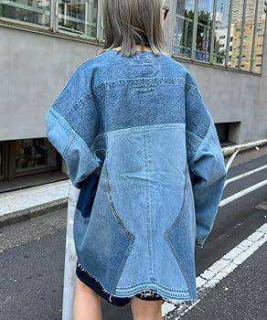 【etsinta/エシンタ】リメイクデニムオーバージャケット　Fサイズ CIAOPANIC TYPY（チャオパニックティピー）の「【etsinta