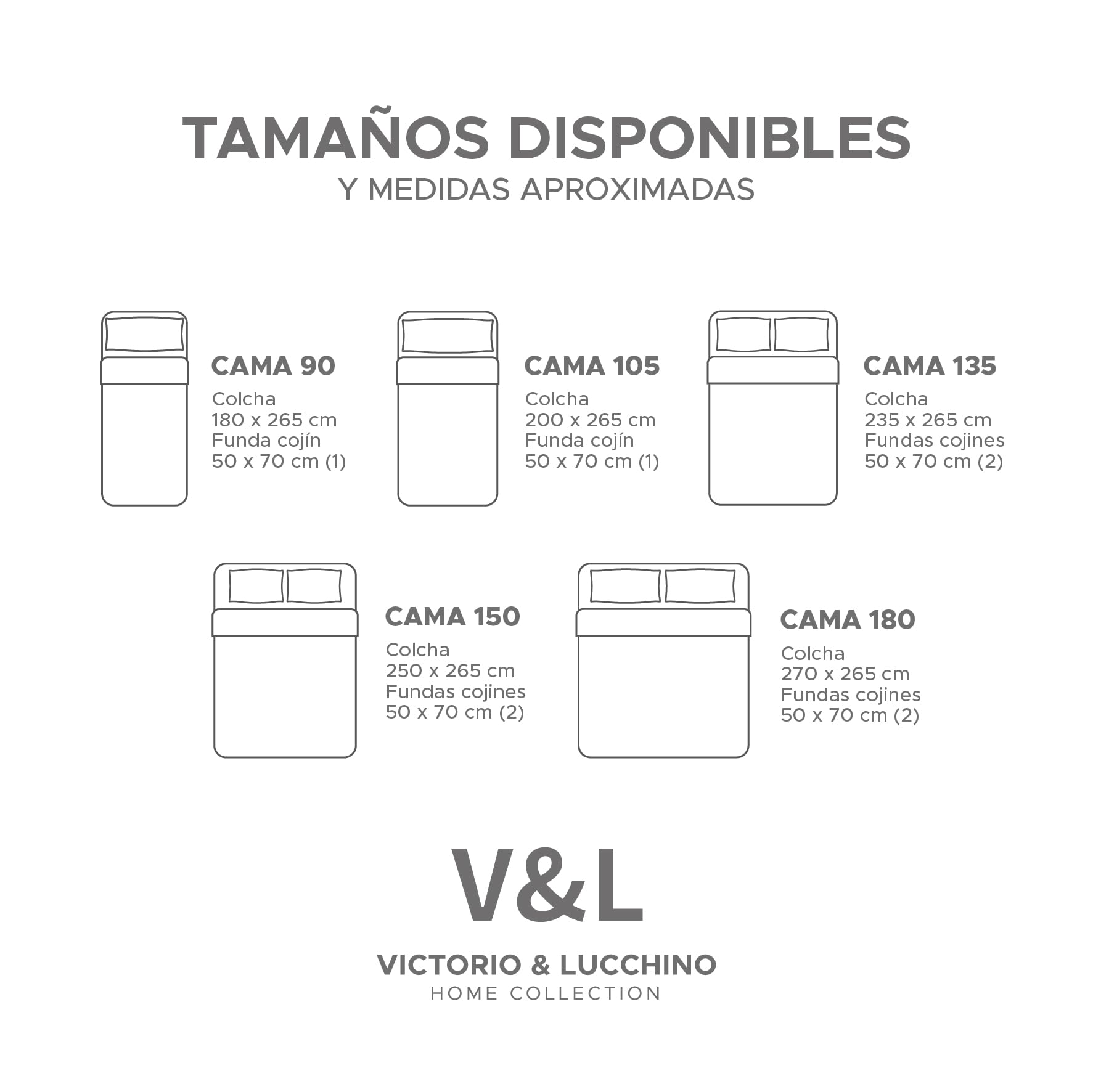 Victorio & Lucchino Colcha Bordada Elegante con Fundas de Cojín a Juego - Diseño Premium Sofisticado para Dormitorio - Modelo Luciana (Blanco, Cama 105cm)