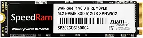 Ssd Disco Sólido Interno Speedram 512gb M.2 Nvme Pcie 2280