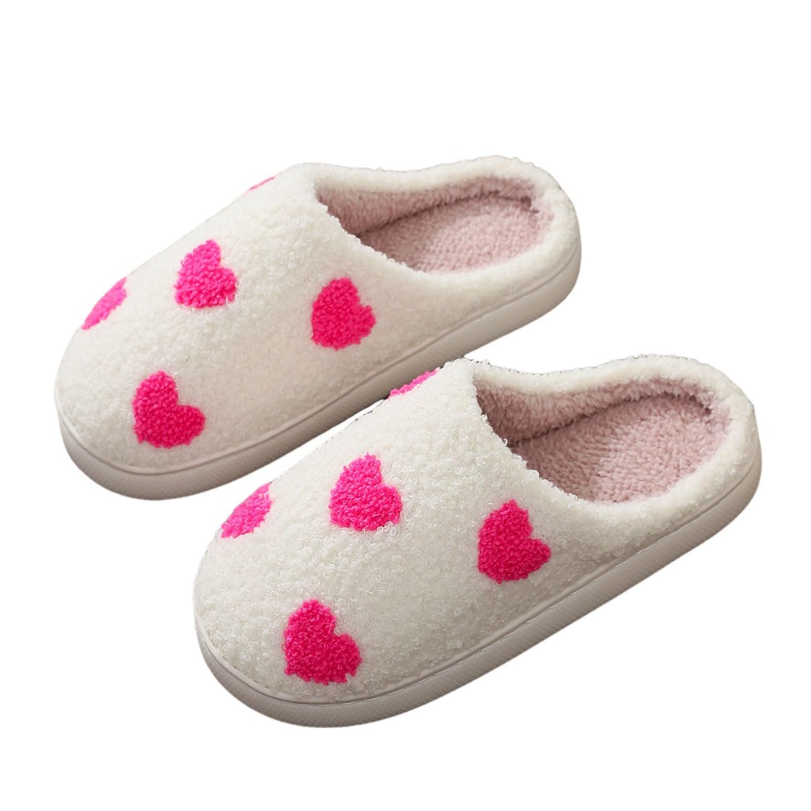 LNERIP Slippers Winter Womens Mens Fluffy Plush Slippers Animals Cute Cartoon House Slippers Cuddly Warm Shoes Indoor Outdoor Girls Women