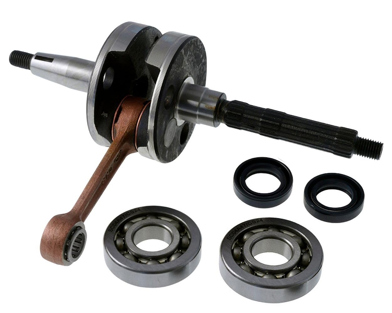 Kurbelwelle + Lager Satz + Wellendichtringe Set kompatibel mit TPH NRG Sfera NSL Zip Gilera