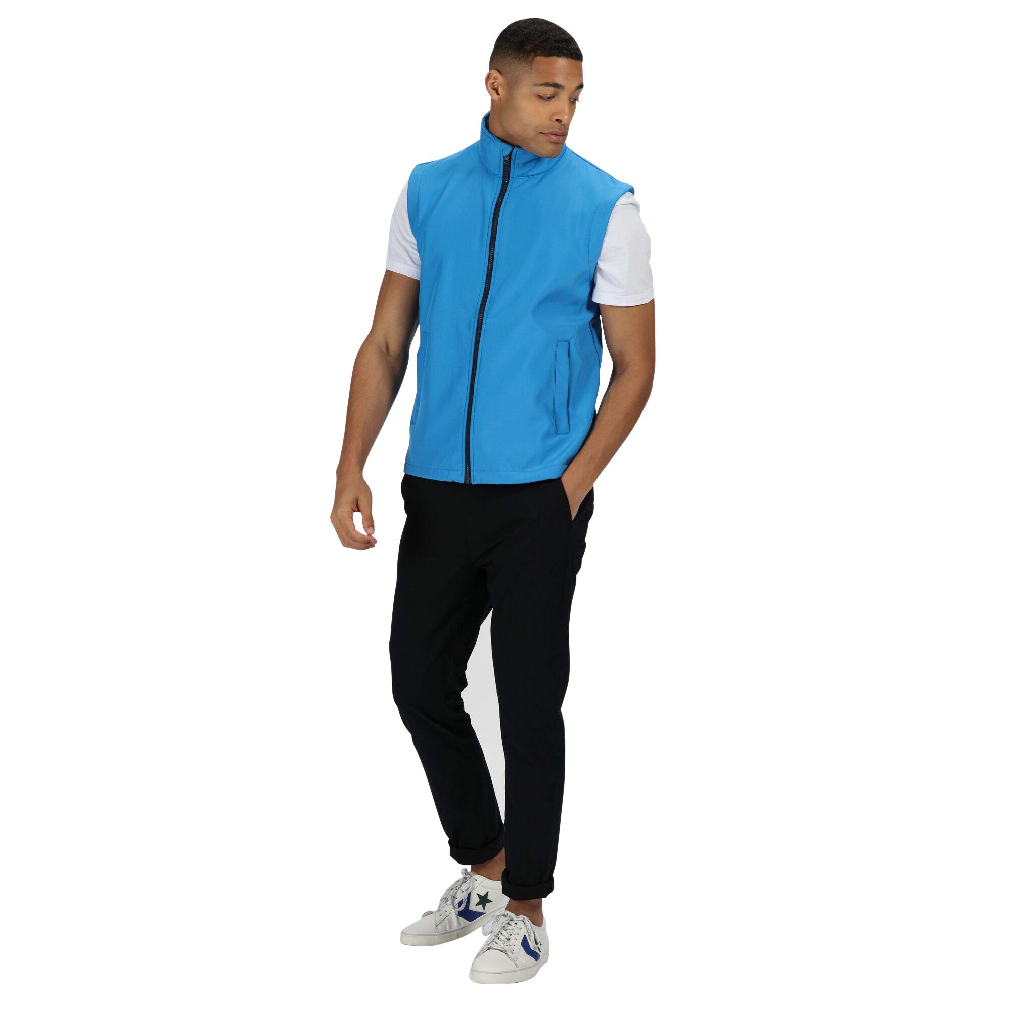 Regatta Professional Men's Ablaze Printable Softshell Bodywarmer - Blue Large