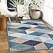 ishro home 3x5 Feet 3D Jet Multi Printed Carpet Rug Runner and Carpets for Bedroom/Living Area/Home with Anti Slip Backing (Crystals