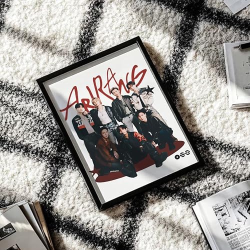 Image of Seagull Store BTS Arirang (Style 2) Framed Poster | 8x12 Inch | 300 GSM Art Paper | Matte Laminated | Black Frame | Ready to Hang Wall Decor for Bedroom & Office