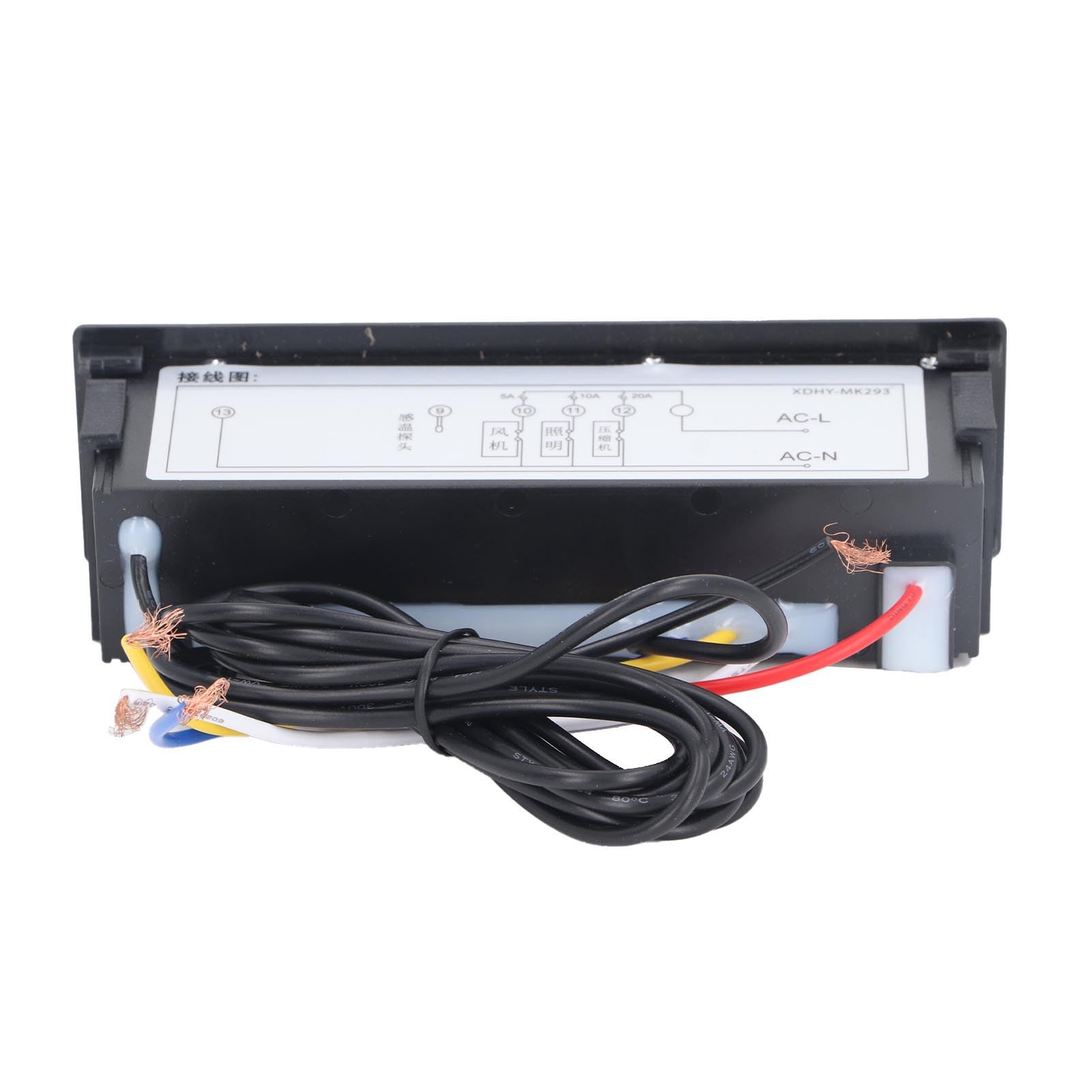 Fdit 220 V Digital Temperature Controller con una Sonda per il Congelatore del Frigorifero, Termostato Elettronico con Alta Precisione per i Fermentatori di Serra