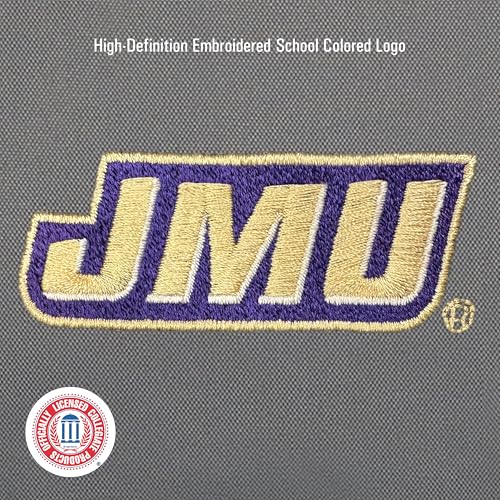Image of JanSport NCAA Officially Licensed Backpack, JMU Dukes, Superbreak Plus with Padded 15'' Laptop Sleeve, Spacious Computer Bag for Men & Women, Durable Daypack with Bottle Pocket, Graphite Grey