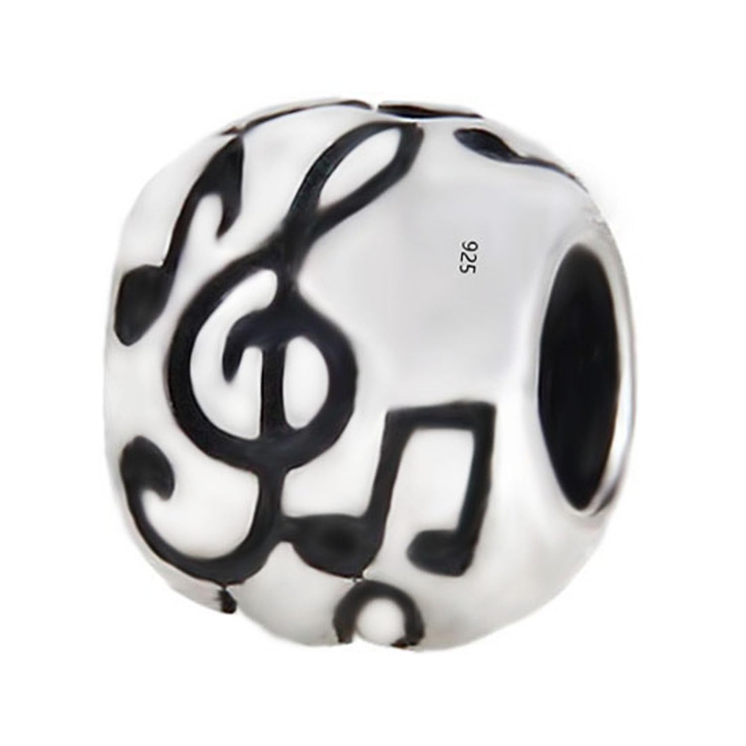 Music Note Charm 925 Sterling Silver Love Melody Charm Art Charm Lucky Charm for Pandora Bracelet (D)-image-33