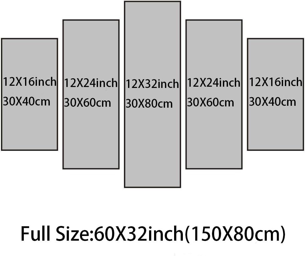 Yatsen Bridge Beach Ocean Painting on Canvas Wall Art, Modern Landscape Scenery Posters and Prints Pictures for Living Room Bedroom, Gallery-Wrapped Canvas Art Set Framed (60''W x 32''H) Medium Size Ocean_13