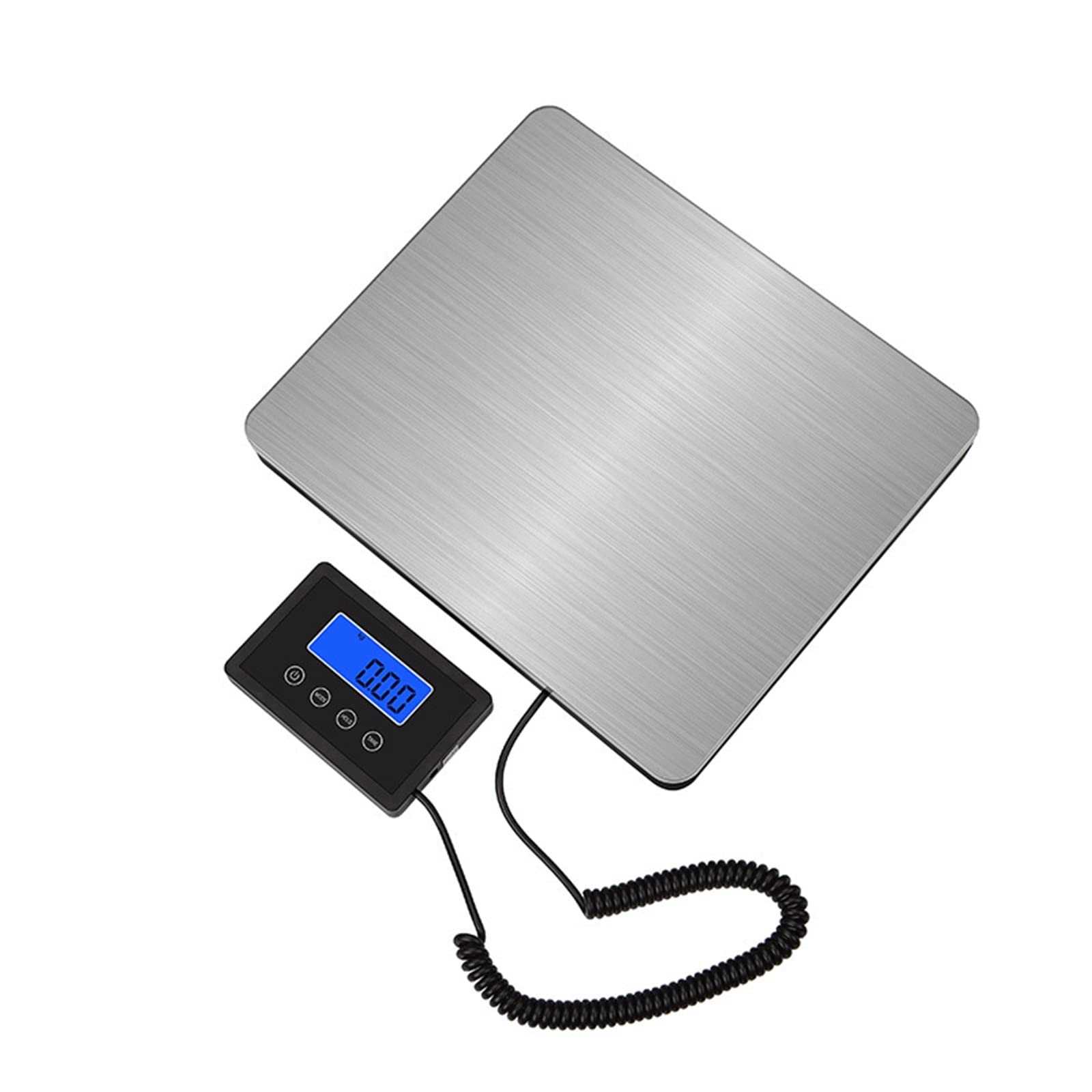 JINGYAN Kitchen Scale Portable Postal Scale Stainless Steel Platform Electronic Balance Digital LCD Display Floor Weighing Parcel Pet