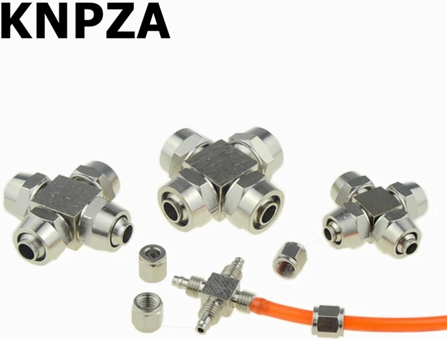 Copper Pneumatic Air Gas Quick Coupling Connector 4 6mm 8mm 10 12mm Hose Tube Fast Joint RO Water Adapter Pipe Fitting Bulkhead(KNPZA,12mm-10mm (a-b))