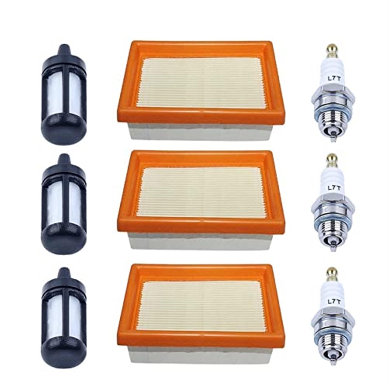 Filtro de aire y combustible for bujías, for STIHL, TS400 BR350 BR350Z BR430 SR430 SR431 SR450 Motosierras Reemplazo del filtro de aire del cortacésped