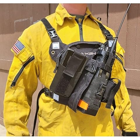 RCH-1 Chief Radio Chest Holster for Radios, Black Cover