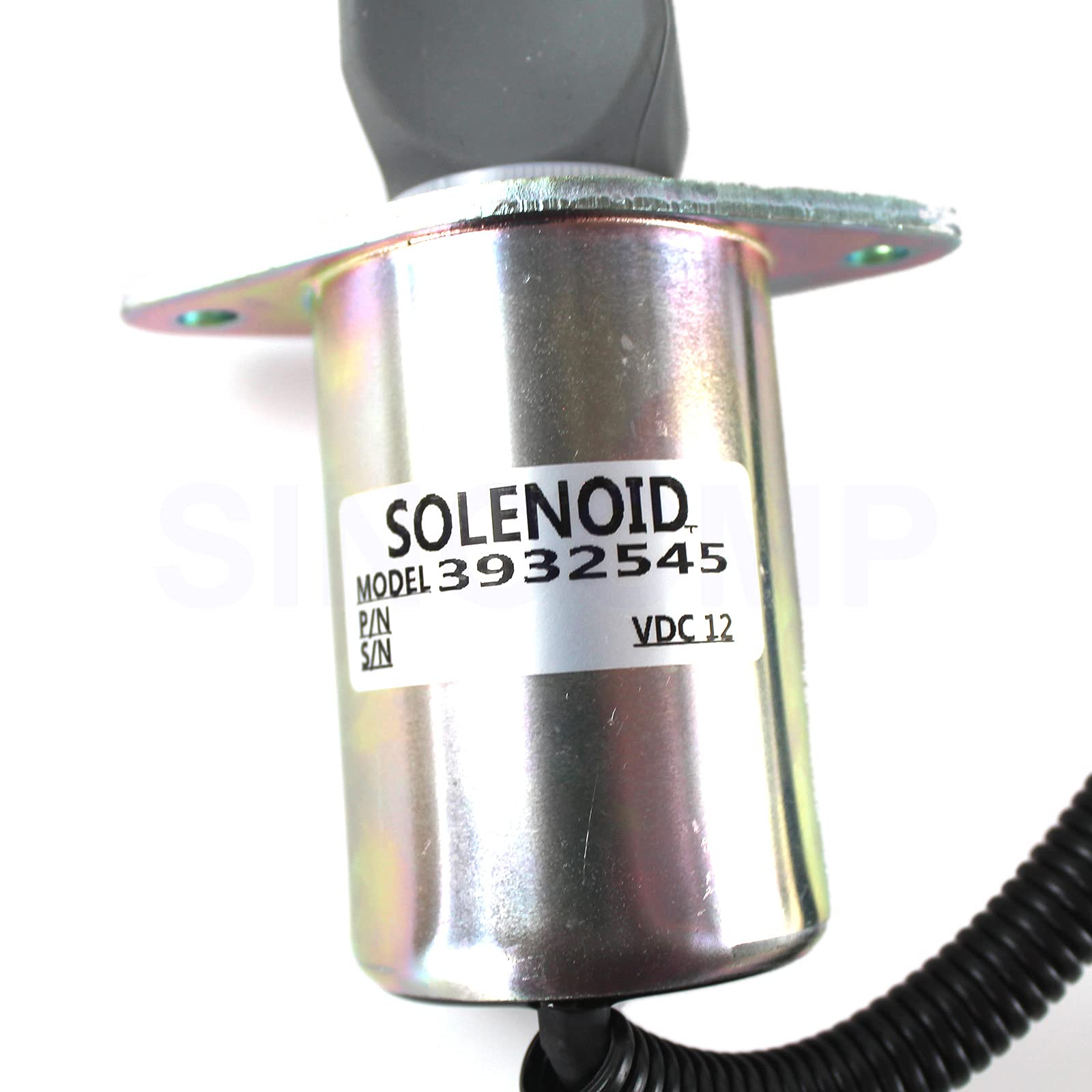3932545 SA-4639-12 Solenoide 12V- SINOCMP Solenoide de apagado para motor Cummins 6B 5.9L, 3 meses de garantía