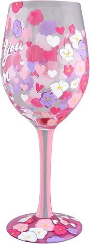 Vista 2 de Enesco Copa de vino I Love You Mom, STD, Multicolor
