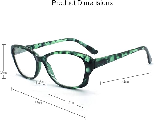 Miniatura 5 de Paquete de 3 elegantes gafas de lectura estilo ojo de gato para mujer