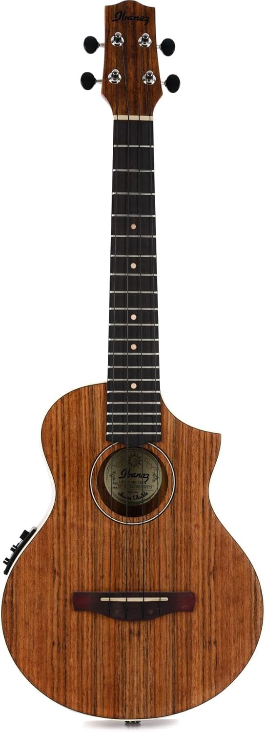 Ibanez UEWT14E Tenor Ukulele with Electronics and Cutaway - Natural