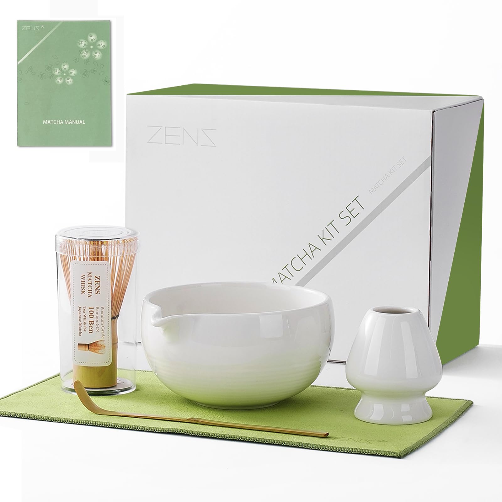 Amazon.com: ZENS Matcha Whisk Set, 5pcs Matcha Kit Set Includes